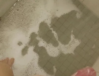White Young Skinny Boy Under the Shower Piss and Cum