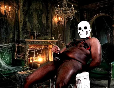 Gooning at the Haunted Mansion - Huge Cocked Beefy Jock Ready to Blow Massive Load