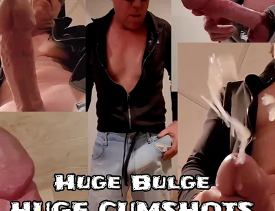 Huge Cock Bulge Causes Huge Cumshots for Siixxbig