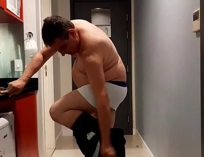Hot Daddy Getting Naked