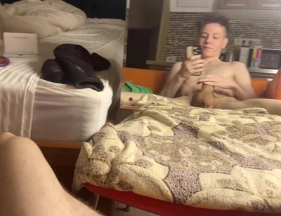 Horny Morning Jerk Fills Dorm with Twink Moans