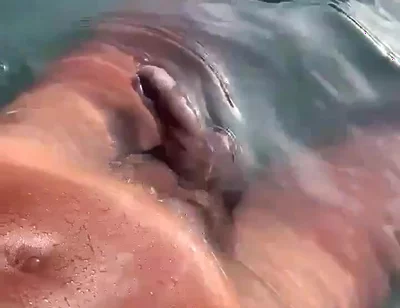 Listening to Gooning Audio in the Pool and Jerking off