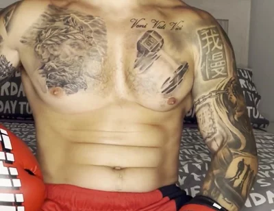 Fighter Big Cum! with No Hands