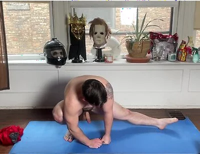 Danny Wilcoxx In Short Muscle Twink Stretches