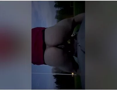 !risky Dildo Ride At Public Football Field Pt2!