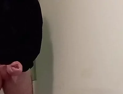 Boy in Hoodie Jerk off and Finish with a Cumshot