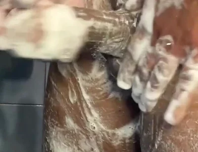 I Love It When Its More Slippery, Playing with My Cock in the Shower for All U Sexy Humans