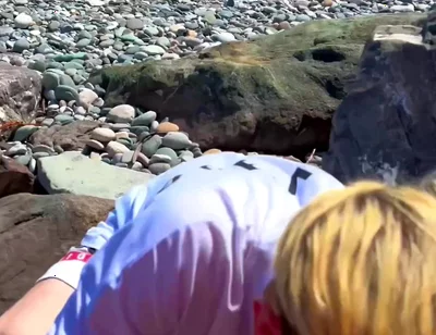 Persuaded a Straight Guy to Give a on the Beach