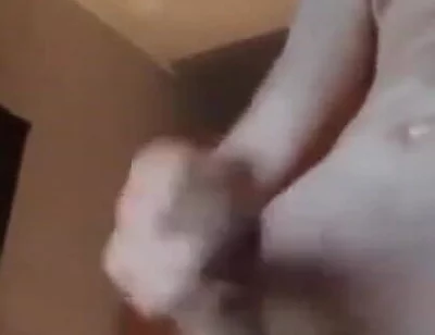 Strip with shaved masturbation