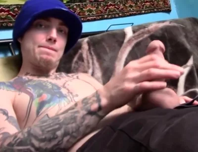 Tatted Thug Blinx Loves A Good Stroke And Big Cum Load