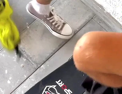 He Noticed a Guy He Saw on a Gay App, and Asked Him to Have Sex Right Then and There. He Fucked a Skateboarder on a Fire Escape
