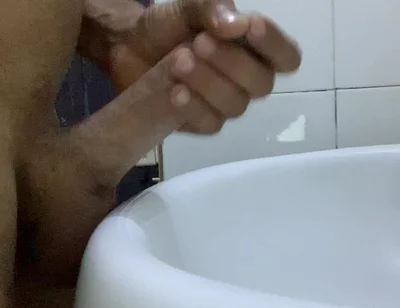 Jerking at Work in Toilet of My Boss