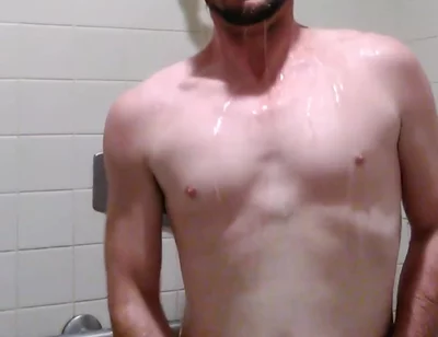 Jacking off in the Showers