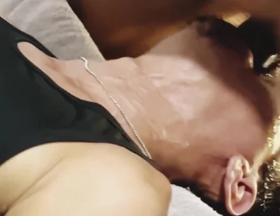 Headfirst on the Bed, Sucking the Cock of a Well-endowed Straight Man