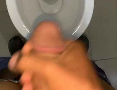 Toilet Jerk off at Work