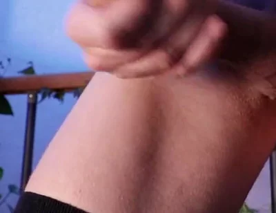 The Femboy Cums on His Leg so You Can Lick It off - Hornyjohny66