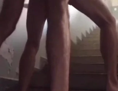 Fucking My Friend on the Stairs of the Building