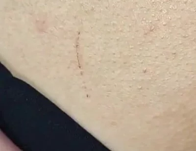 A Transvestite's Big Dick Let Him Fuck His Hole in Tights and a Skirt Covered in Cum