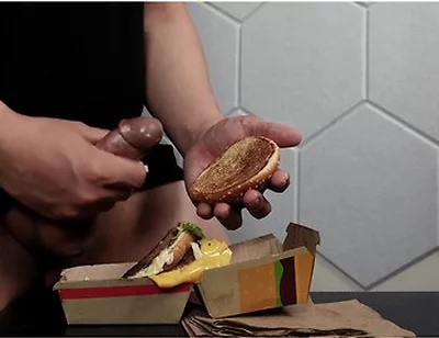 Fuck A Big Mac And Cum On Food To Eat