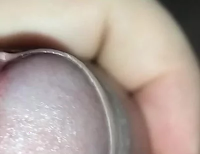 Close up Masturbation Uncut Cock and Cumshot