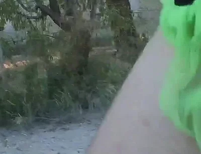 My Thong Rips While Running and I Get Caugh Nude by a Cyclist