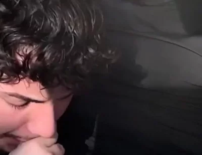 Sucking Big Uncut Cock Blowjob Big Load!