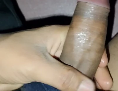 Handjob Masturbation Cum at Late Night