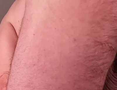 Bear Morning Stretch From Behind to Expose Big Balls, Cock and Asshole