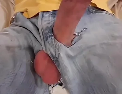 Massive Cock and Balls Escape Siixxbig Jeans