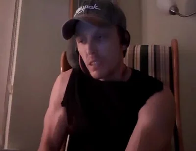 Muscular Guy's Eyes Roll Back When He Cums