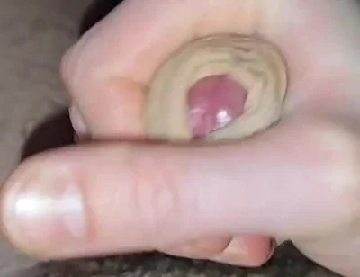 Horny Husband Masturbates His Hairy Cock While Home Alone, Cumming on Himself