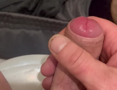 Guy Masturbates in the Toilet, Filming Close-up and in the Toilet