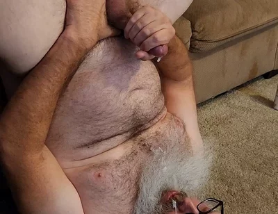 Jerk off and Cum on My Face and Beard