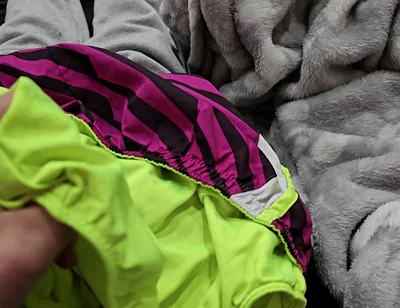 Cum in the Gusset of Nike Tempo Shorts