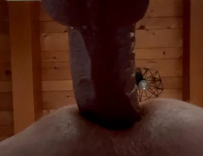 Grandpa Fucks Himself Deeply with His 50 Cm Cock