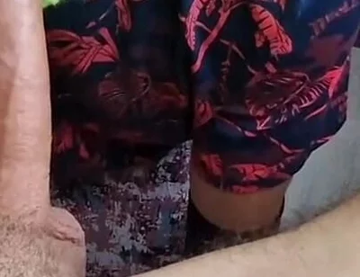 A Man in a Skirt Sucks My Huge Dick, Eat My Cum Man!