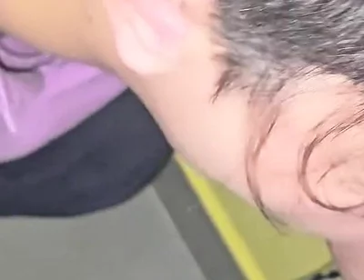 Cute Twink Gets Fucked Bareback by Straight Guy on the Stairs of His Building