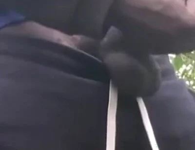 Jerking off Until Shot Thick Loads in the Forest