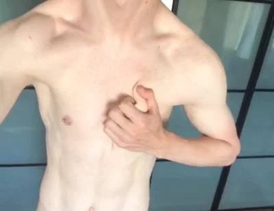 Fit Boy Empties His Uncut Dick