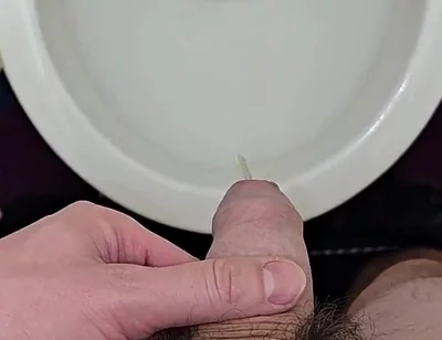 I Pee Standing up Into the Toilet Right After Coming Home From Work