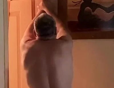 Working Out After Playing with My Cock