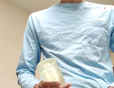 Masturbating