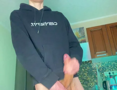 Watch This Young Student Shoot a Thick Load of Cum