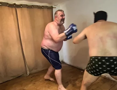 Silver Stepdaddy Boxer Vs Heterofighter - Dirty Boxing Heat