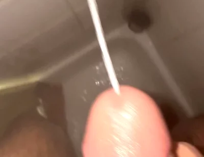 Huge Cumshot in the Shower This Morning!