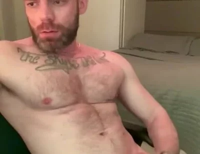 Masturbating