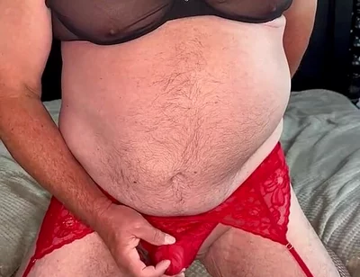 Full Red and Black Outfit Show