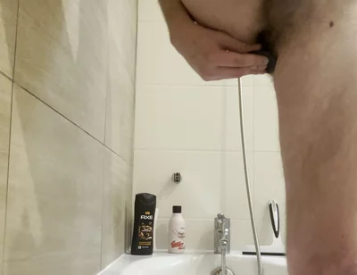 Young French Bisexual in Her Shower