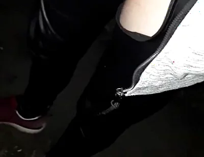 Winter Hike with a Piss-soaked Rubber on My Dick