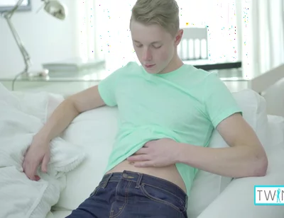 Rustie Port And James Blonde - Skinny Blonde Twink James T Milks His Throbbing Hard Meat!
